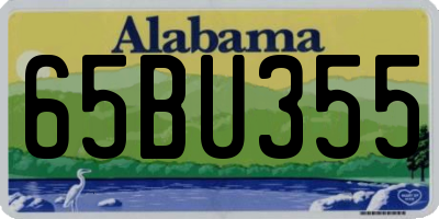 AL license plate 65BU355