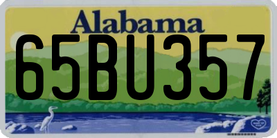AL license plate 65BU357