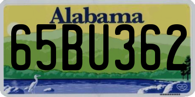 AL license plate 65BU362