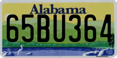 AL license plate 65BU364
