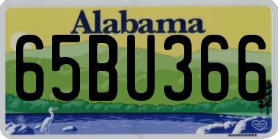 AL license plate 65BU366
