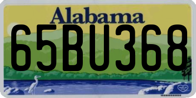 AL license plate 65BU368