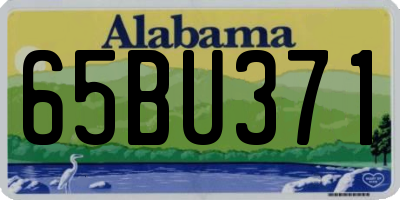 AL license plate 65BU371