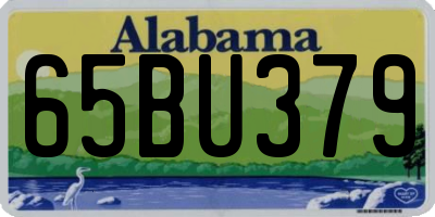 AL license plate 65BU379
