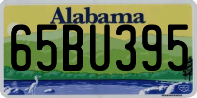 AL license plate 65BU395