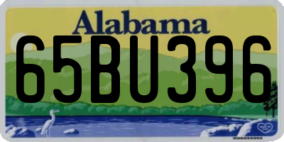 AL license plate 65BU396