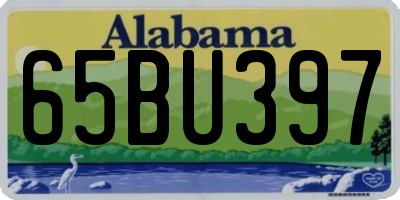 AL license plate 65BU397