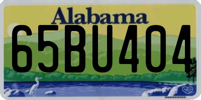 AL license plate 65BU404