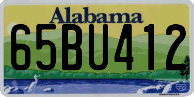 AL license plate 65BU412