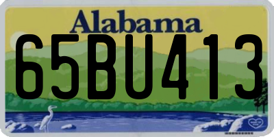 AL license plate 65BU413