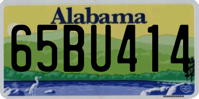 AL license plate 65BU414