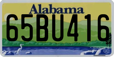 AL license plate 65BU416