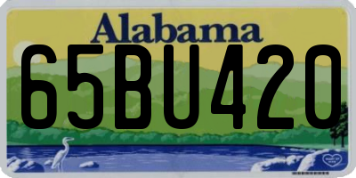 AL license plate 65BU420