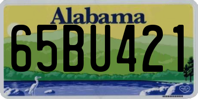 AL license plate 65BU421