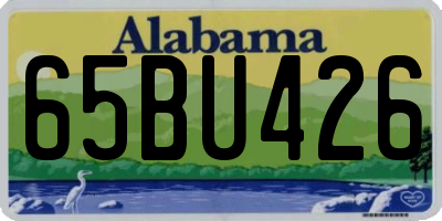 AL license plate 65BU426