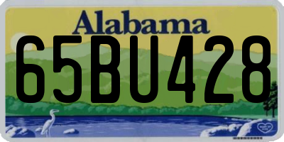 AL license plate 65BU428