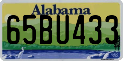 AL license plate 65BU433