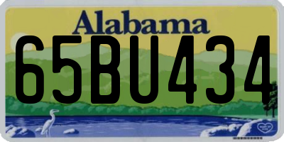 AL license plate 65BU434