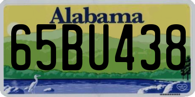 AL license plate 65BU438