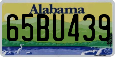 AL license plate 65BU439