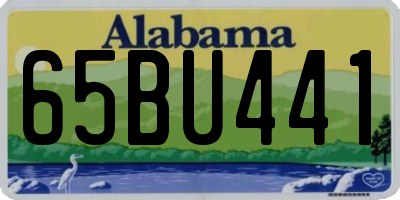 AL license plate 65BU441