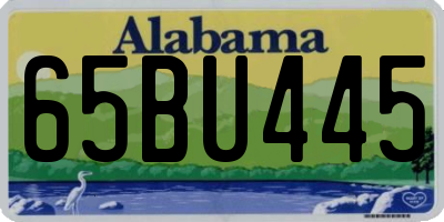 AL license plate 65BU445