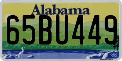 AL license plate 65BU449