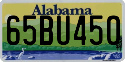 AL license plate 65BU450