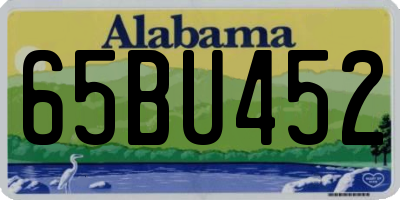 AL license plate 65BU452