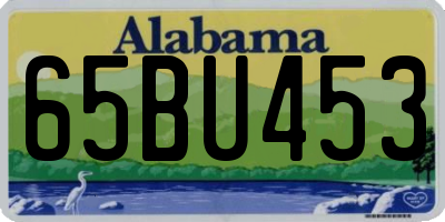 AL license plate 65BU453