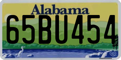 AL license plate 65BU454