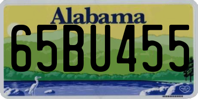 AL license plate 65BU455