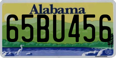 AL license plate 65BU456