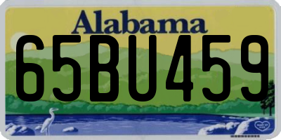 AL license plate 65BU459