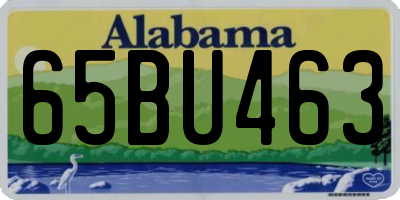 AL license plate 65BU463