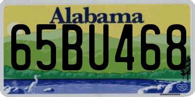 AL license plate 65BU468