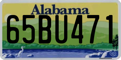 AL license plate 65BU471