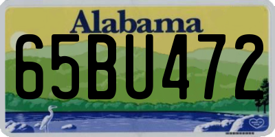 AL license plate 65BU472