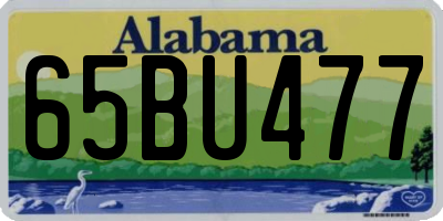 AL license plate 65BU477