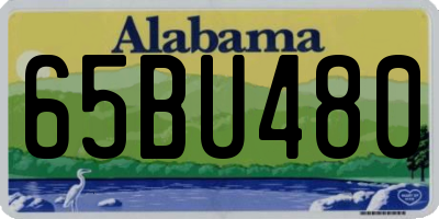 AL license plate 65BU480