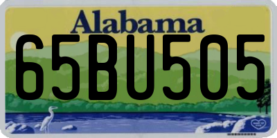 AL license plate 65BU505