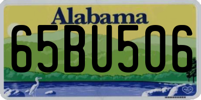 AL license plate 65BU506