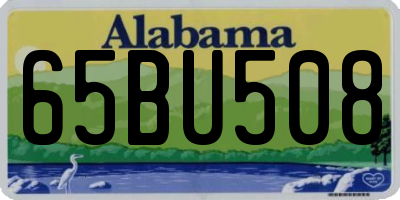 AL license plate 65BU508