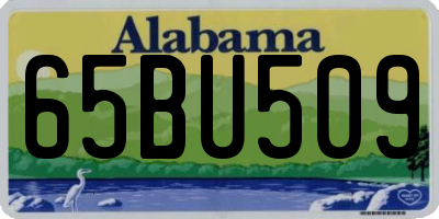AL license plate 65BU509