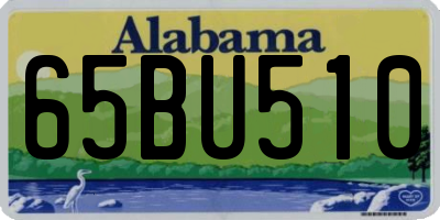 AL license plate 65BU510