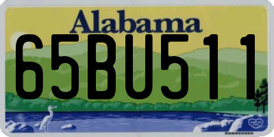 AL license plate 65BU511