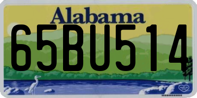AL license plate 65BU514