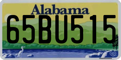 AL license plate 65BU515