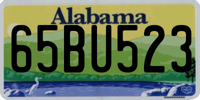 AL license plate 65BU523