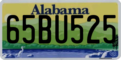 AL license plate 65BU525